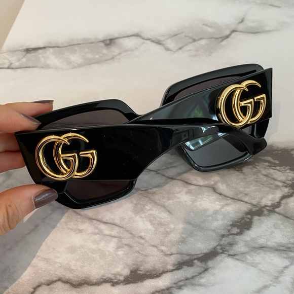 GUCCI Oversized Acetate Sunglasses - Picture 4 of 4